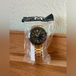 Miykon Gold-Tone Men's Watch w/ Black Dial